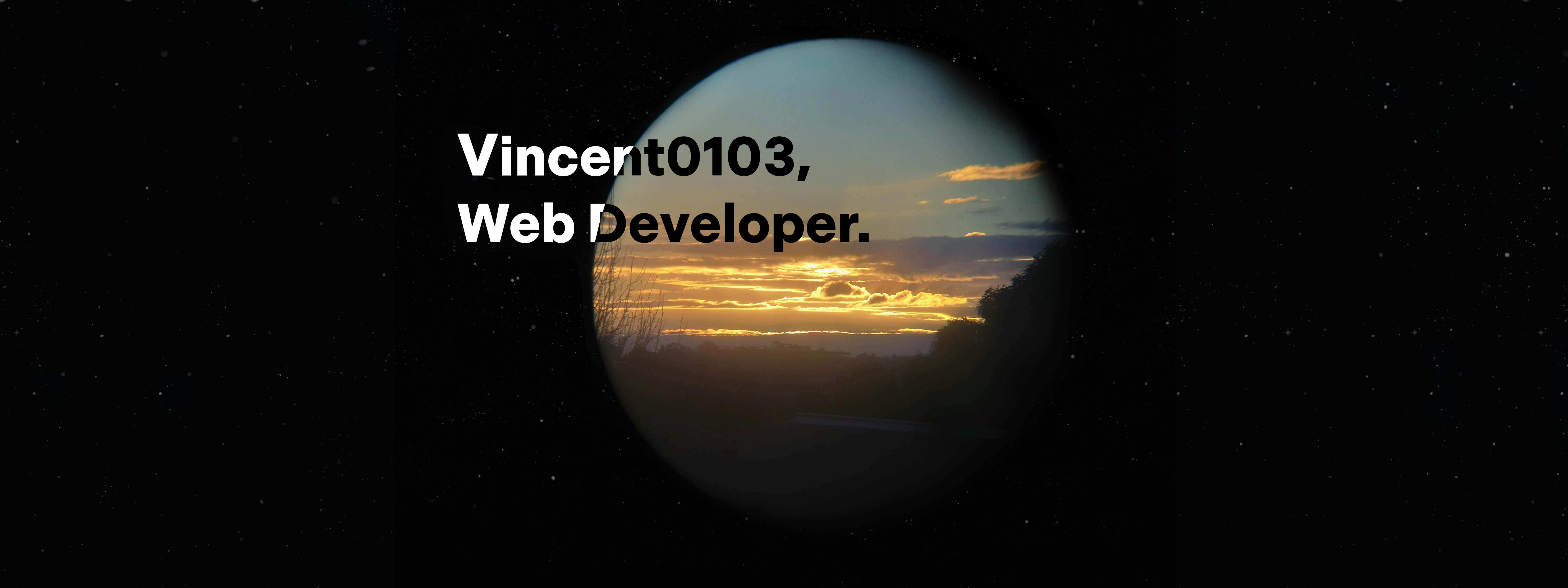 Banner for Vincent0103's Web Developer Portfolio